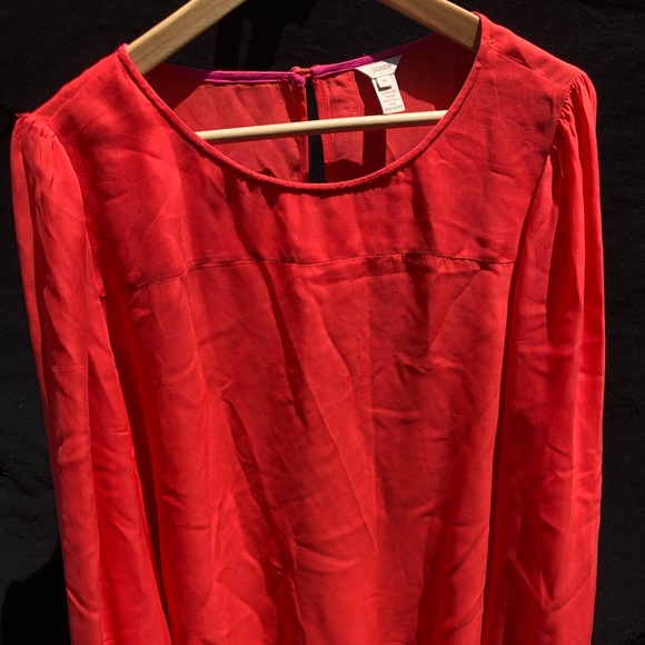 JCrew Orange/Pink Blouse - Picture 1 of 5
